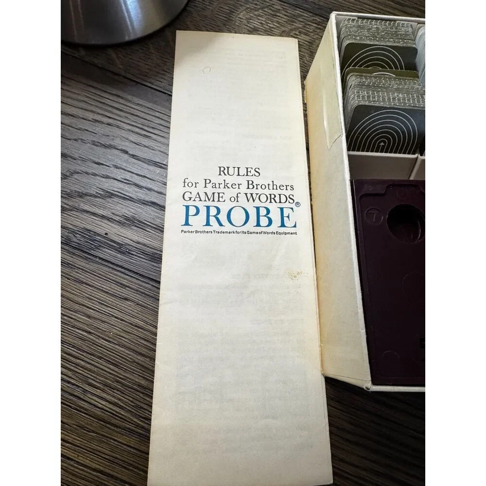 Vintage 1964 Game of Words Probe Parker Brothers complete game